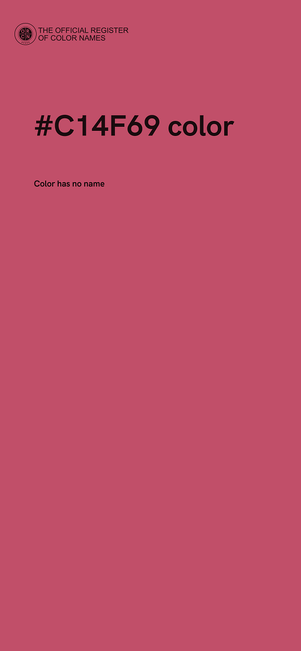 #C14F69 color image