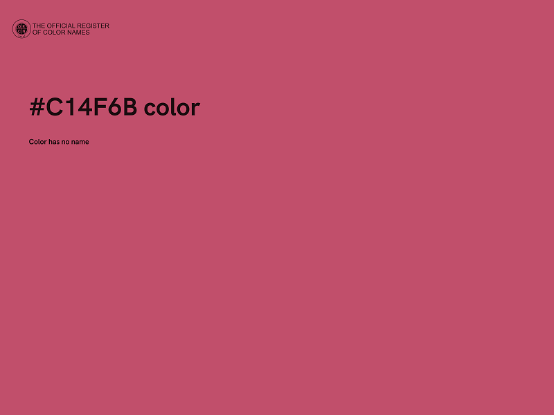 #C14F6B color image