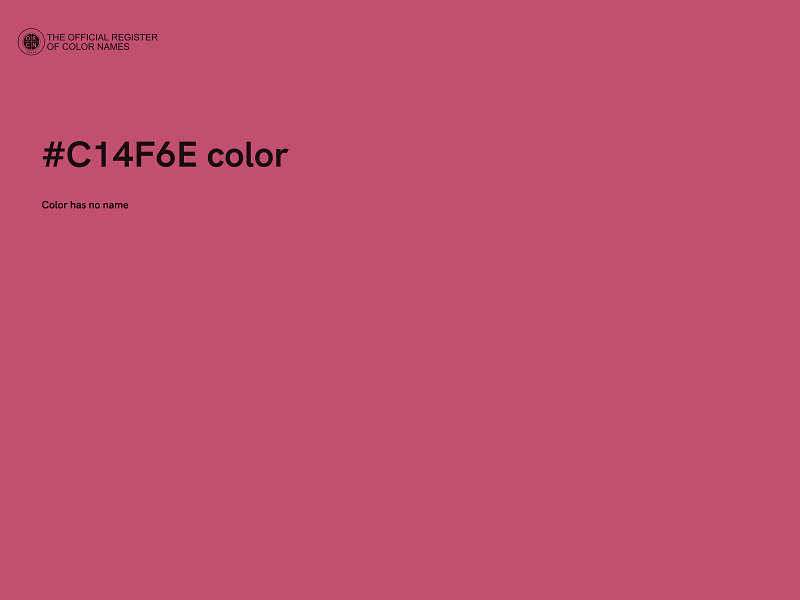 #C14F6E color image