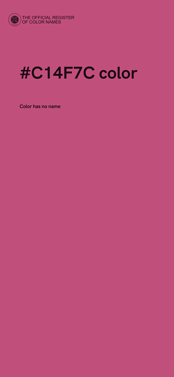 #C14F7C color image