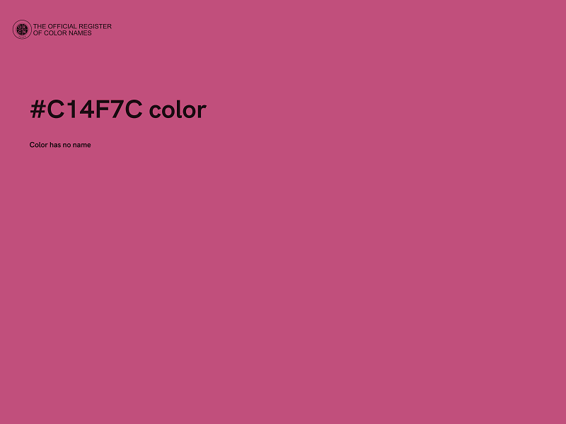 #C14F7C color image