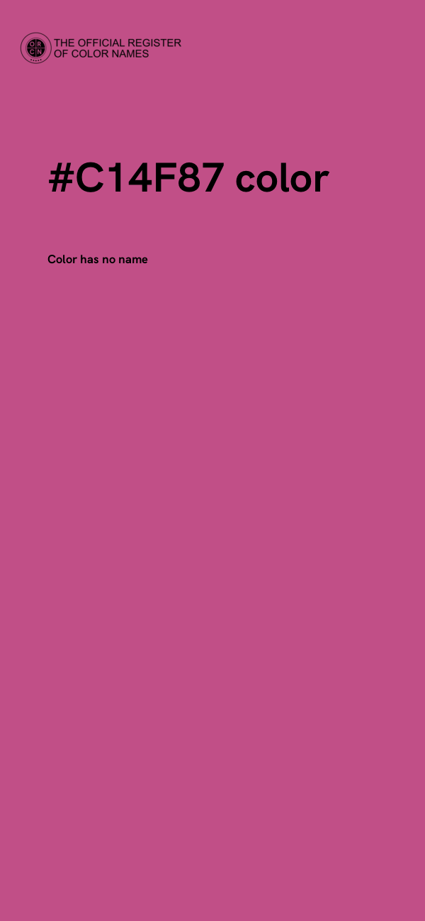 #C14F87 color image