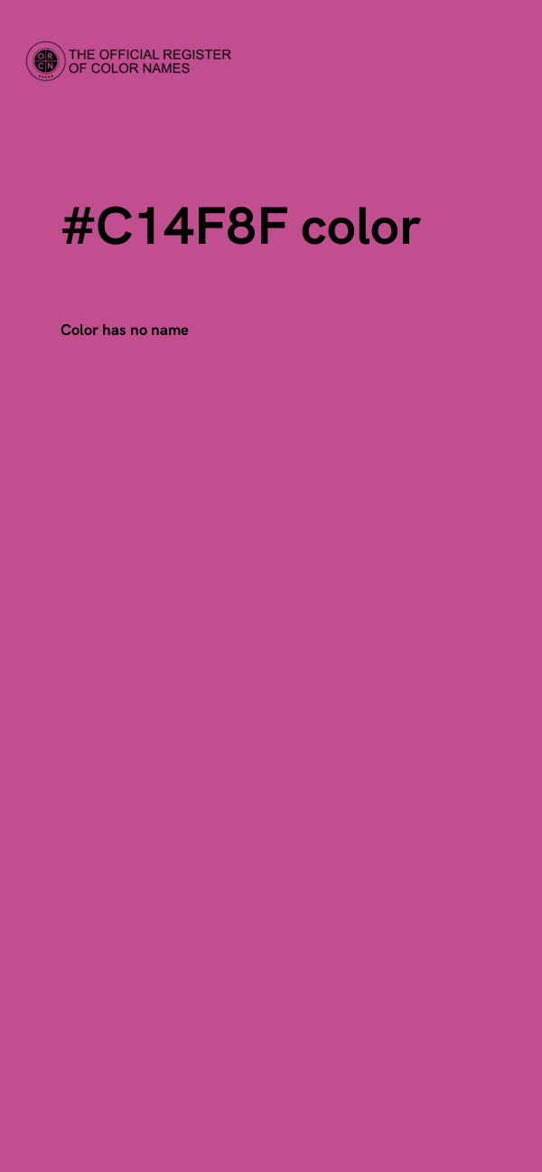 #C14F8F color image