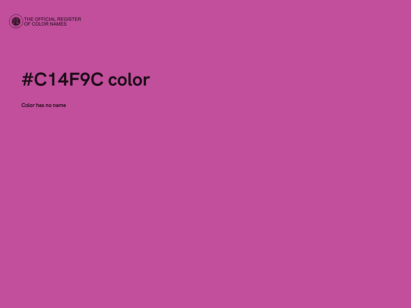 #C14F9C color image