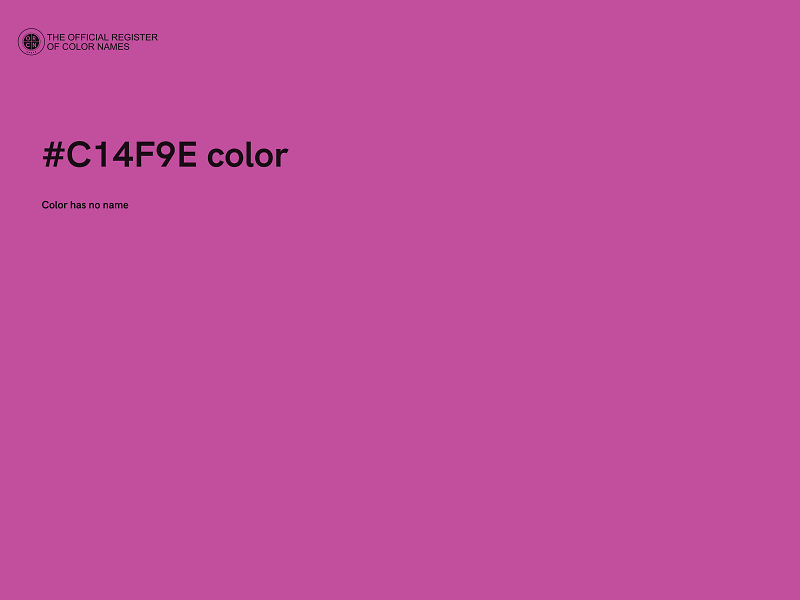 #C14F9E color image