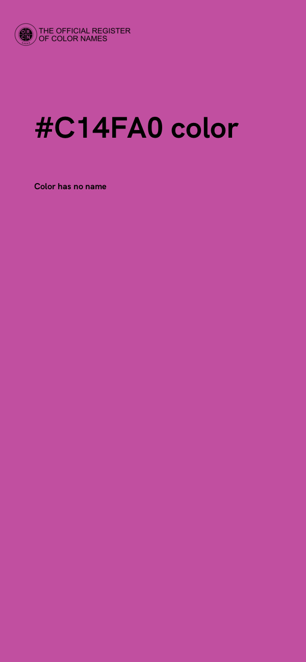 #C14FA0 color image