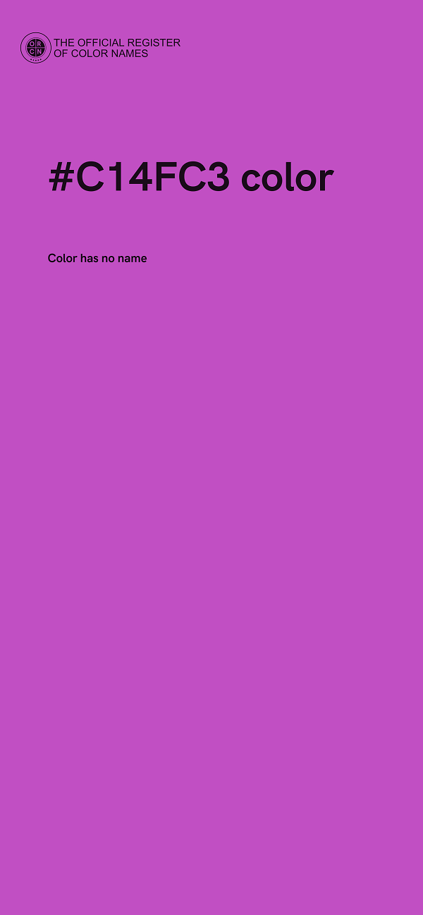 #C14FC3 color image
