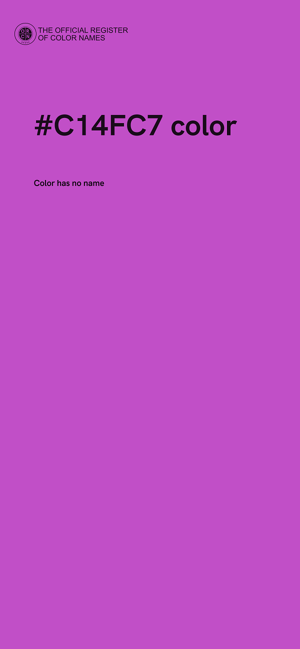 #C14FC7 color image