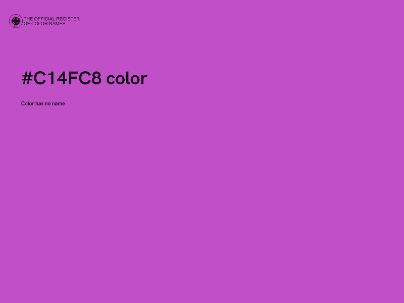 #C14FC8 color image