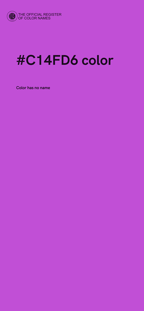 #C14FD6 color image