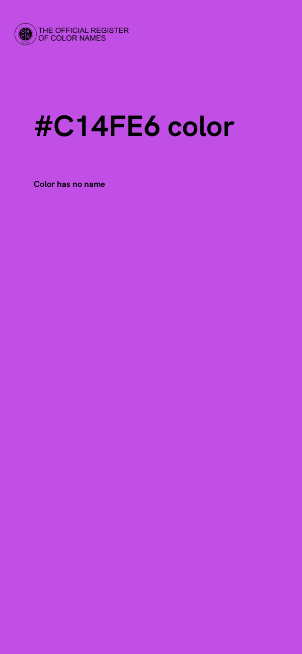 #C14FE6 color image