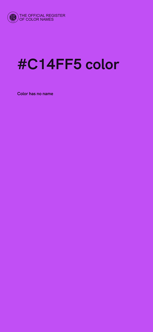 #C14FF5 color image