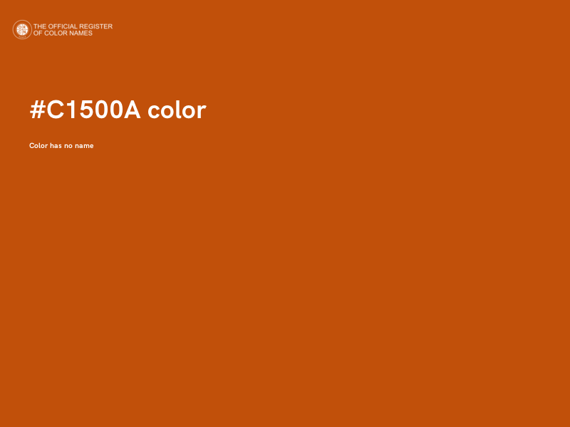 #C1500A color image