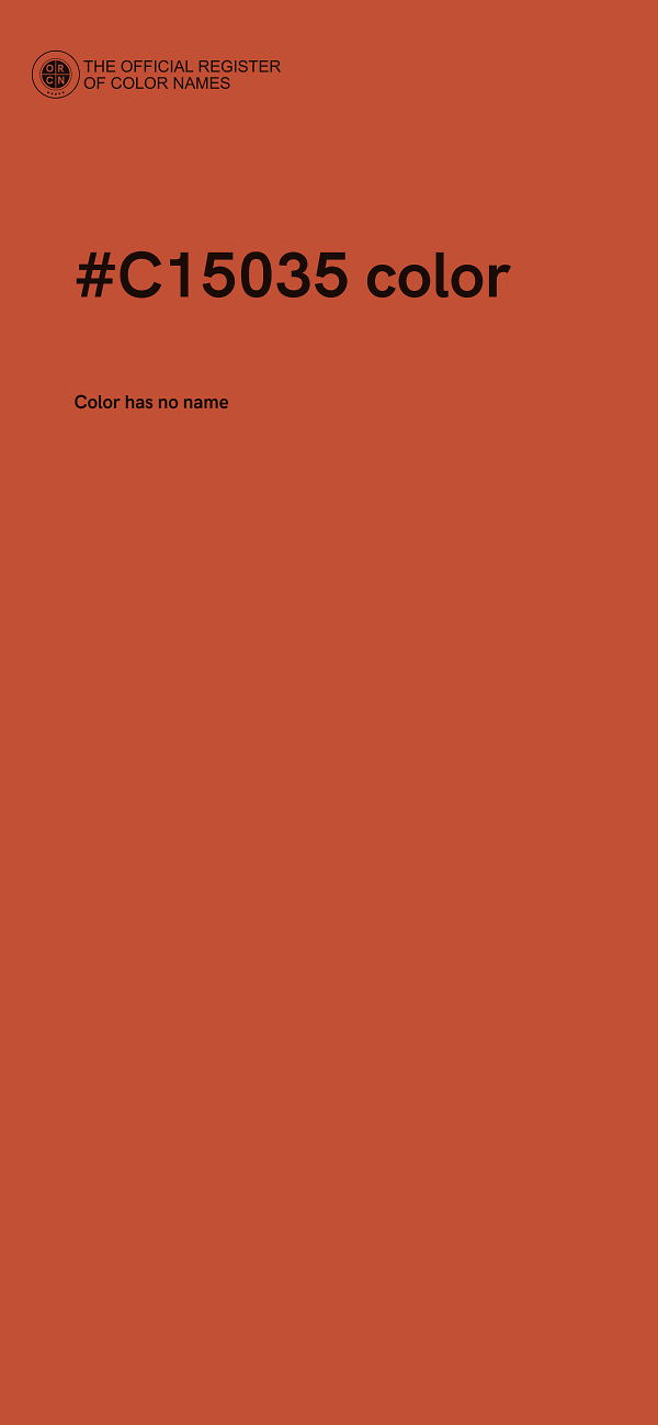 #C15035 color image