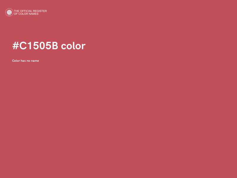 #C1505B color image