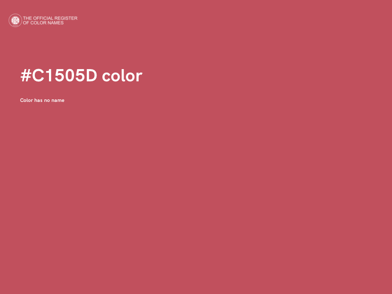 #C1505D color image
