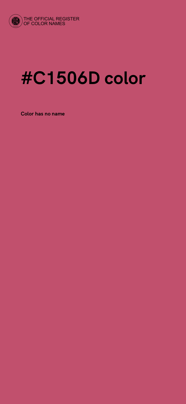 #C1506D color image