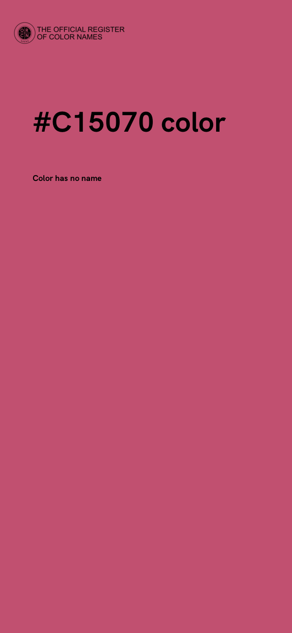 #C15070 color image
