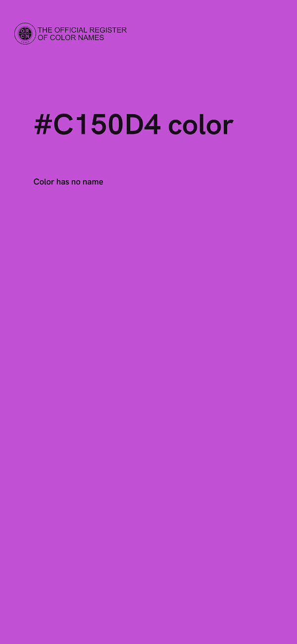 #C150D4 color image
