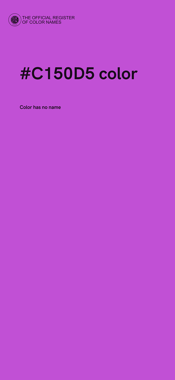#C150D5 color image