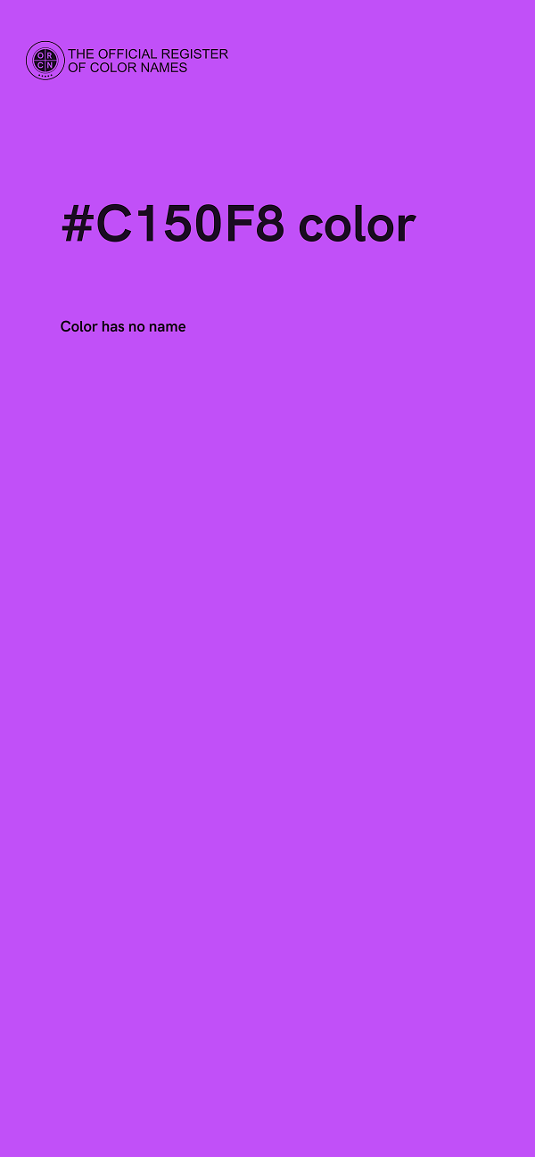 #C150F8 color image