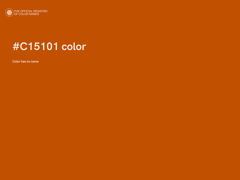 #C15101 color image