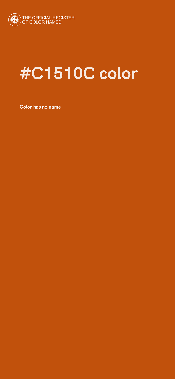 #C1510C color image