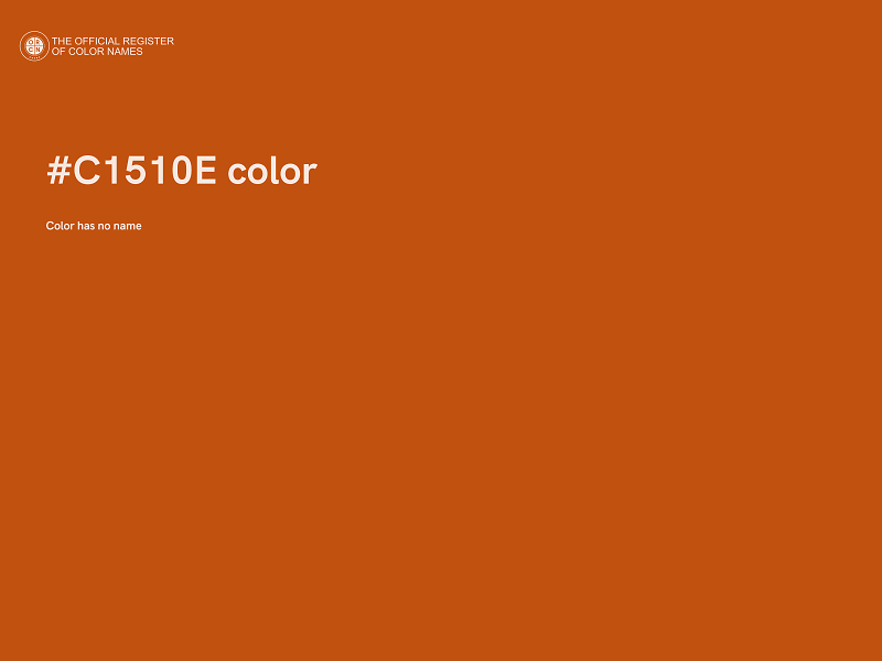 #C1510E color image