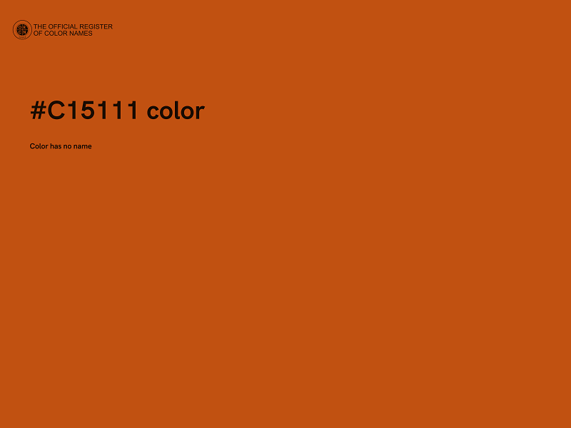 #C15111 color image