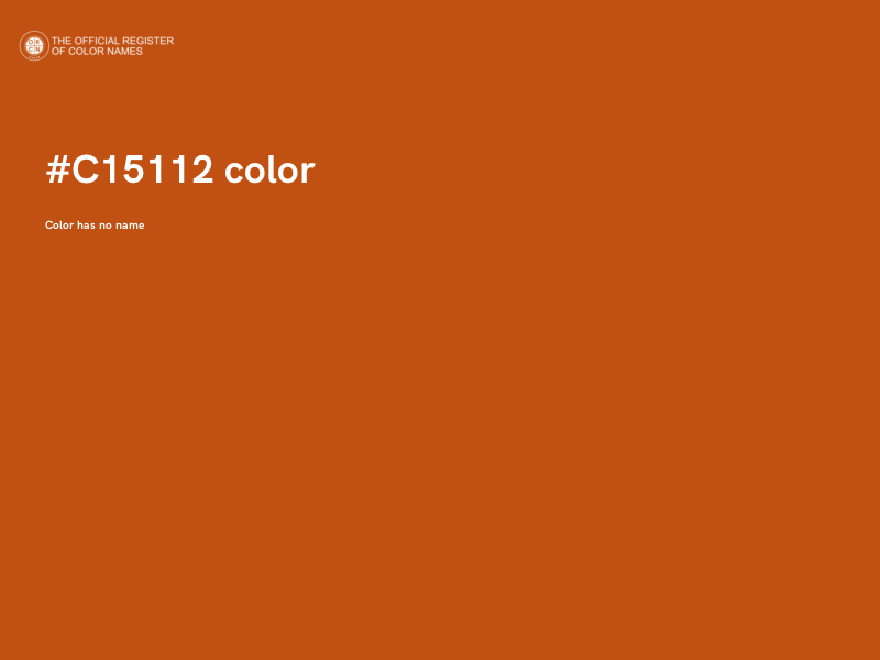 #C15112 color image