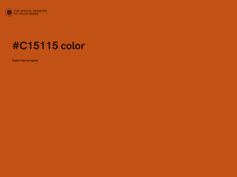 #C15115 color image