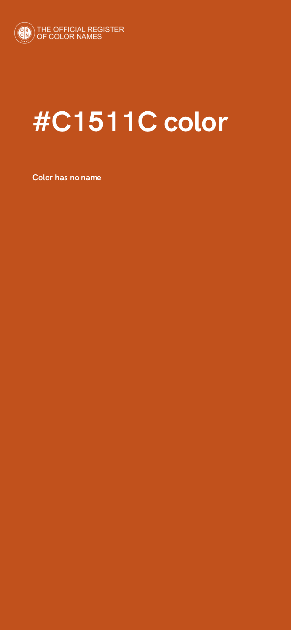 #C1511C color image