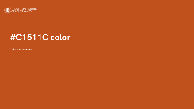 #C1511C color image