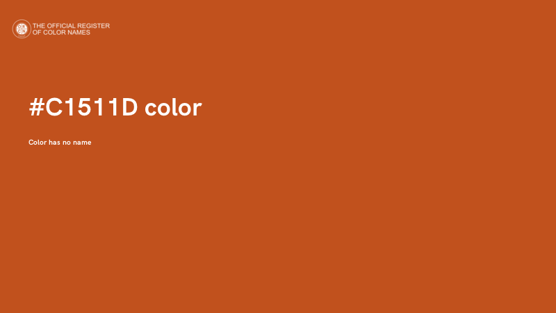 #C1511D color image