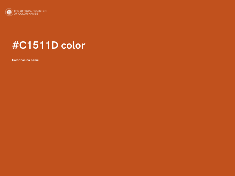 #C1511D color image