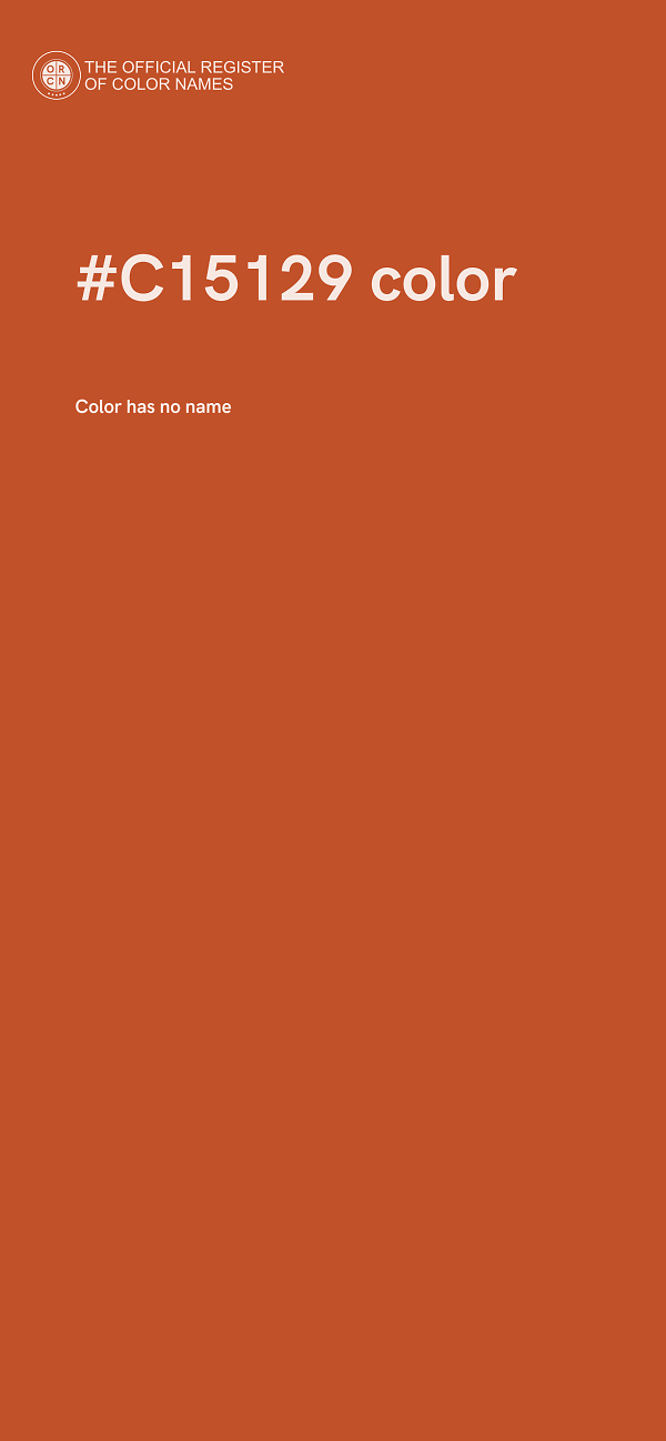 #C15129 color image