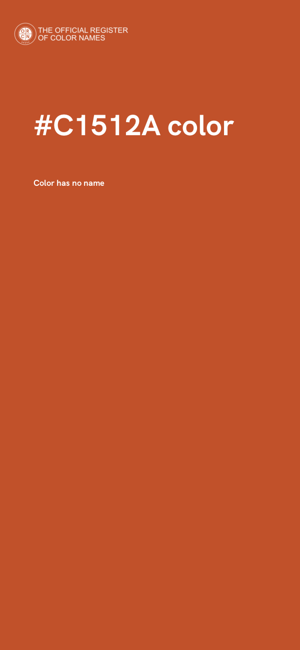 #C1512A color image