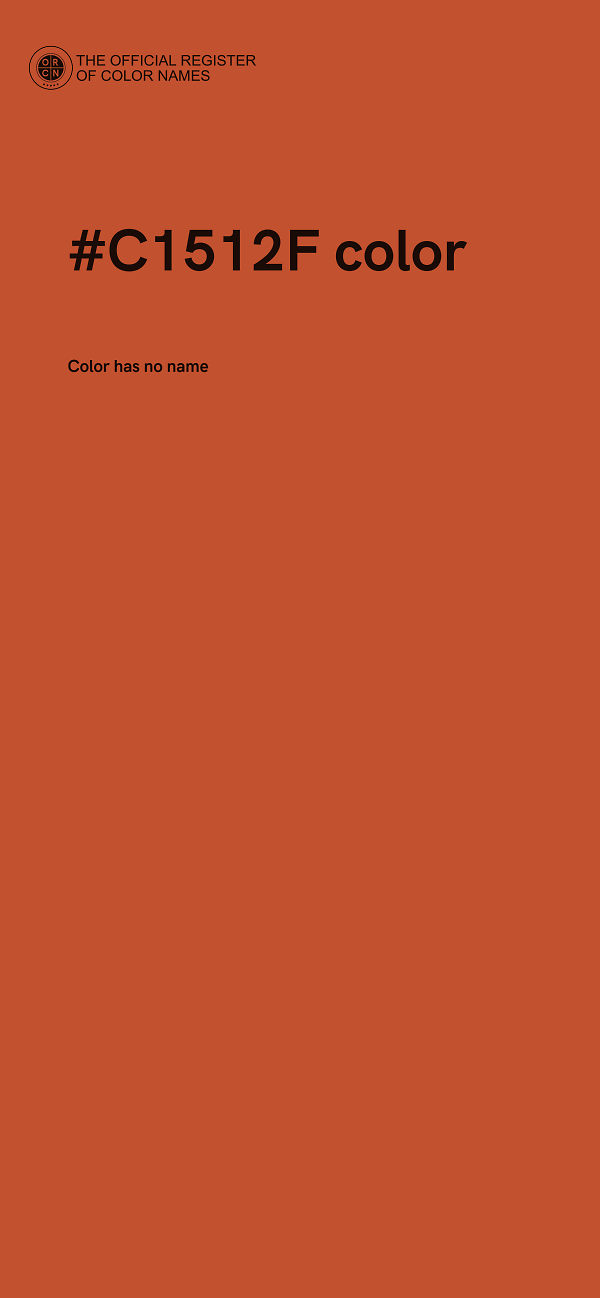 #C1512F color image