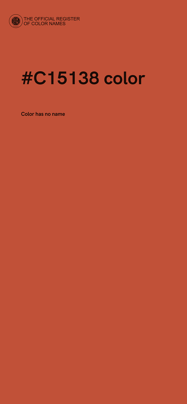 #C15138 color image