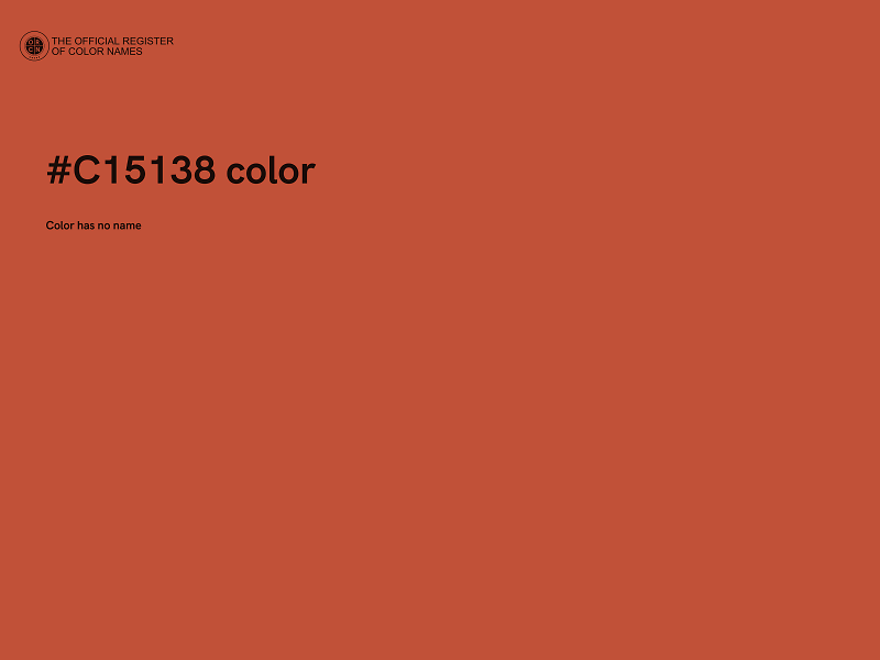 #C15138 color image
