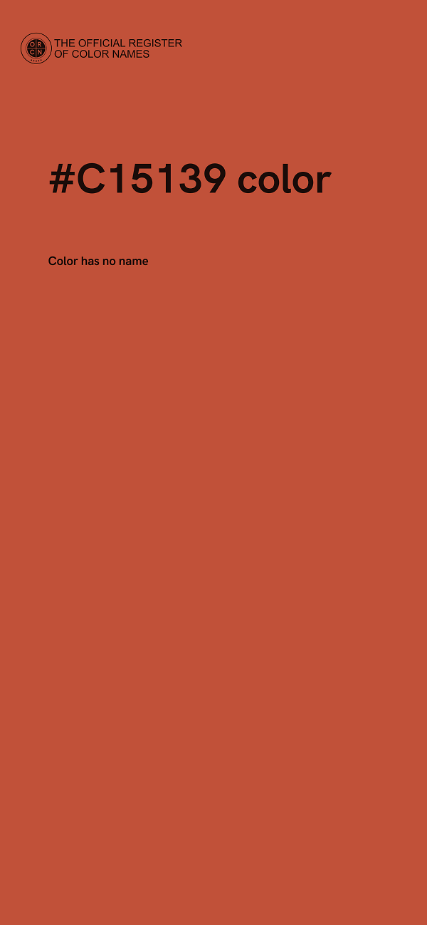 #C15139 color image