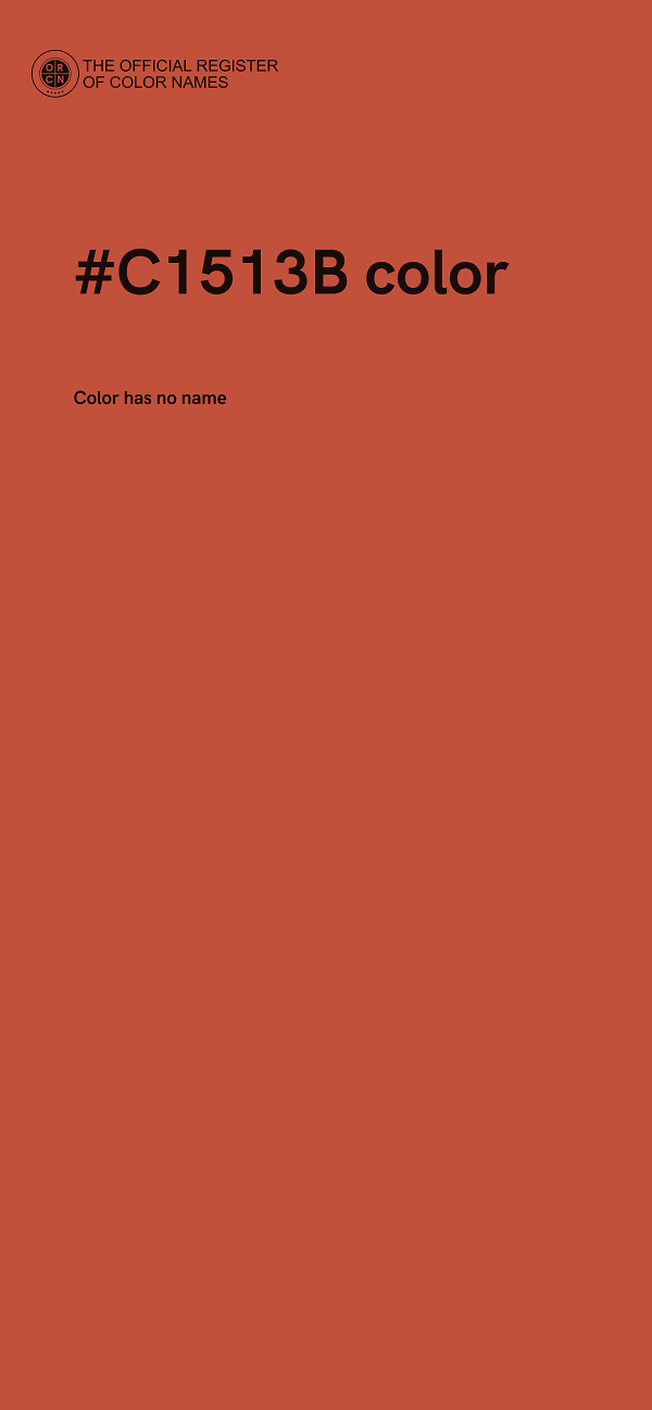 #C1513B color image
