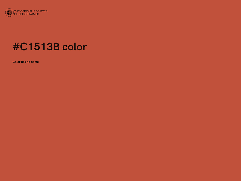#C1513B color image