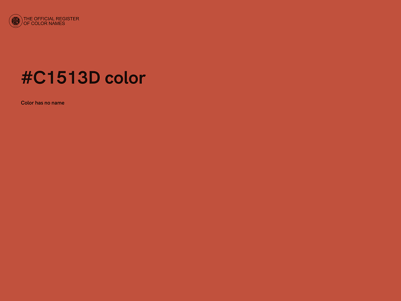 #C1513D color image