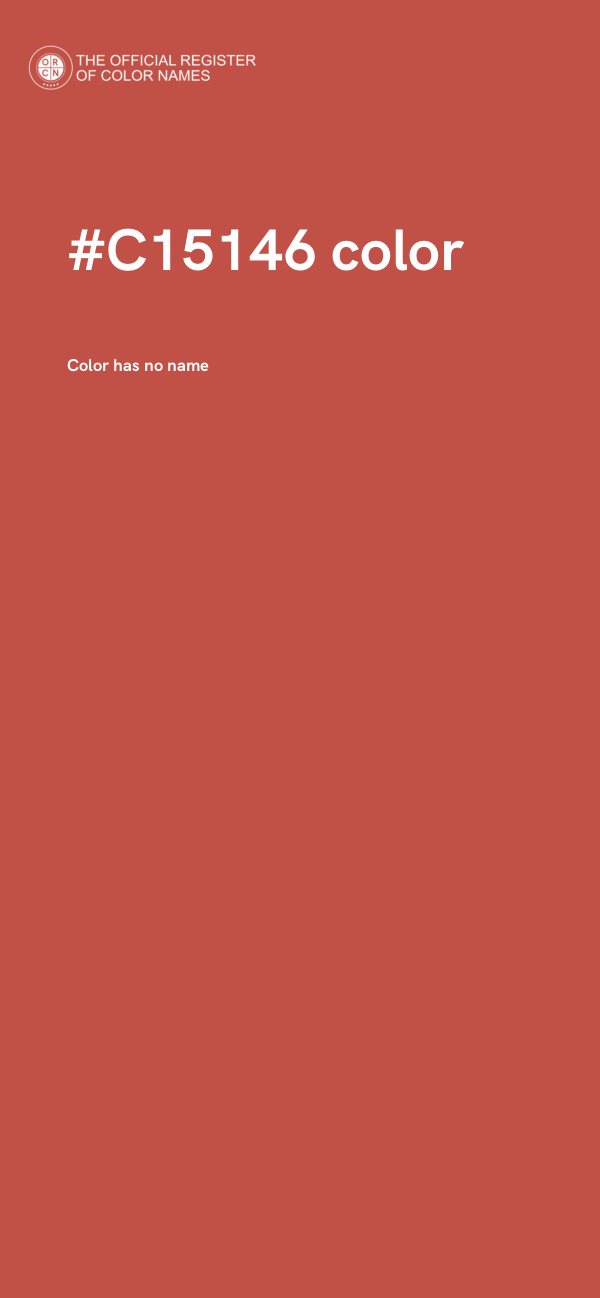 #C15146 color image