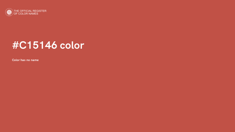#C15146 color image