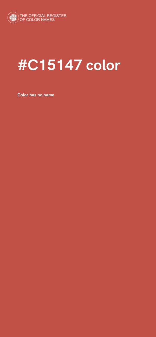 #C15147 color image