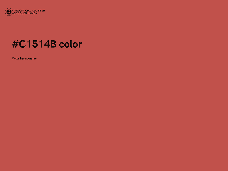 #C1514B color image