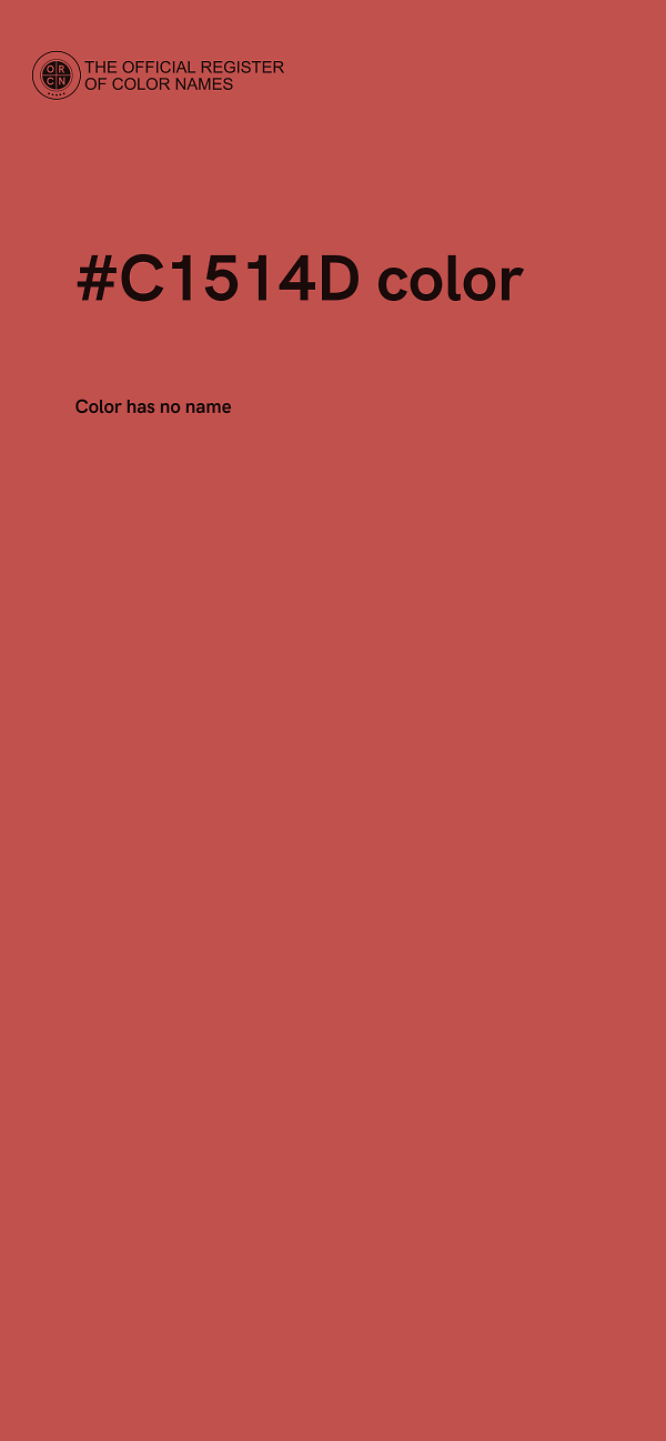 #C1514D color image