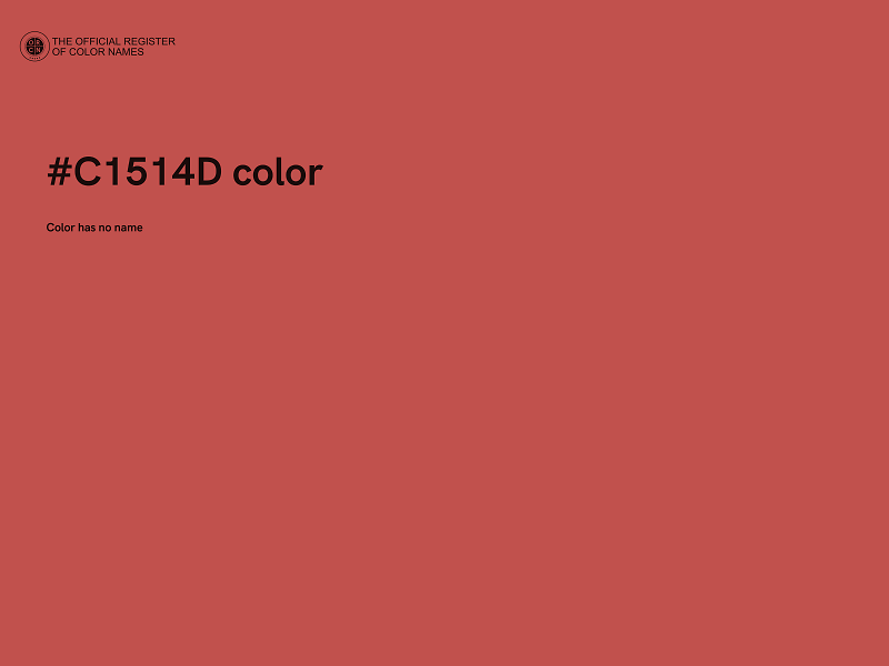 #C1514D color image